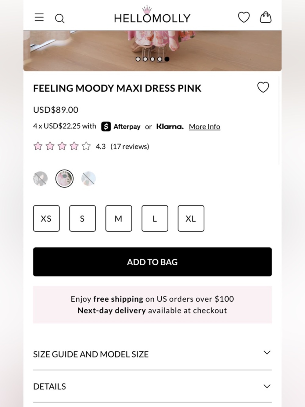 Hello Molly feeling moody maxi dress in pink floral print hater neck - Picture 6 of 16